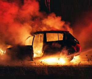 Incendio coche eléctrico