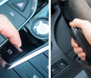 Freno de mano eléctrico o palanca