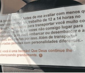 mensaje conductor vtc