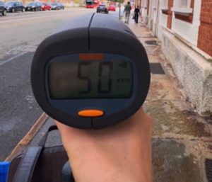 ciclista radar coches