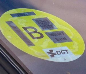 Etiqueta B DGT