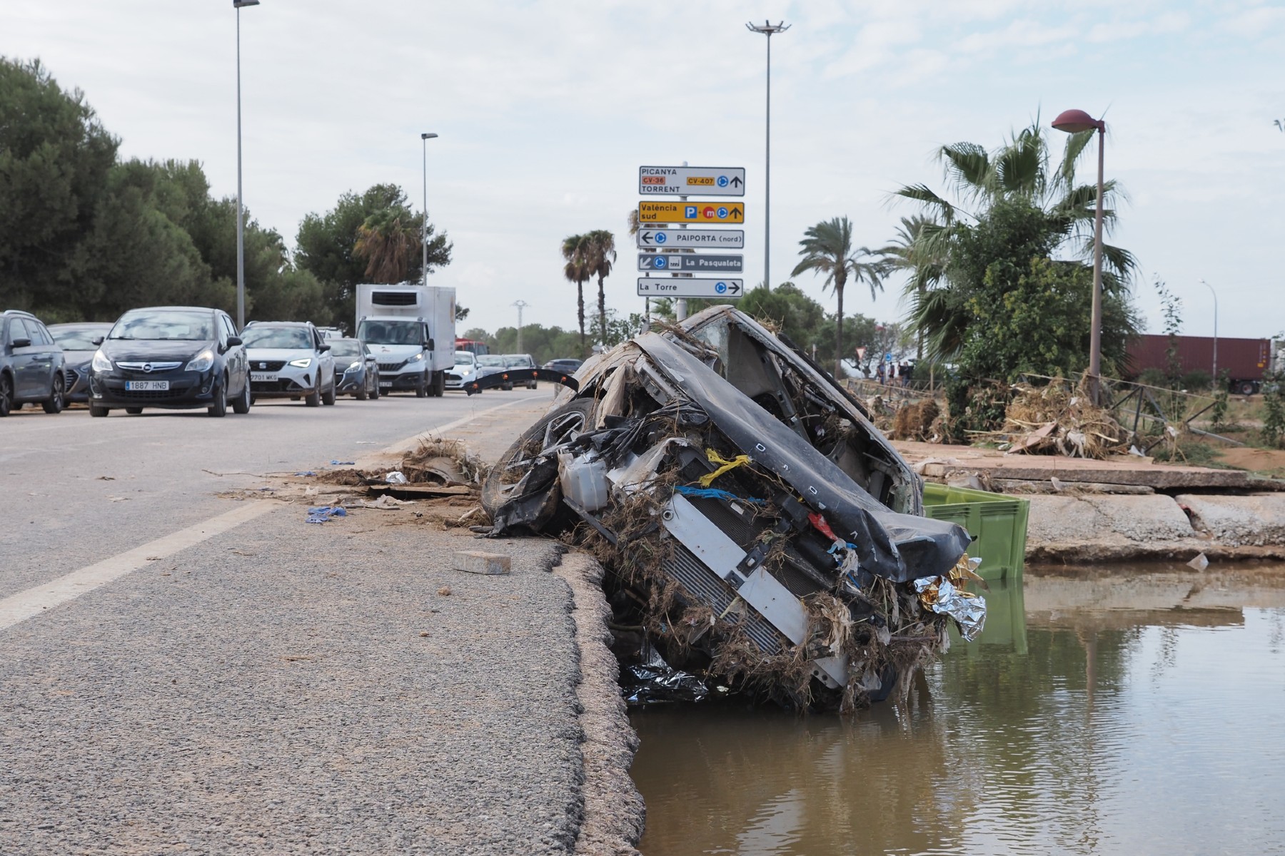 coche abandonado dana
