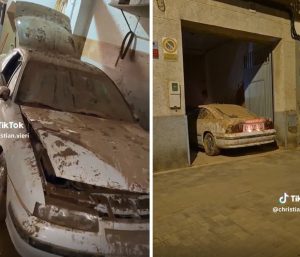 viral opel calibra coche dana