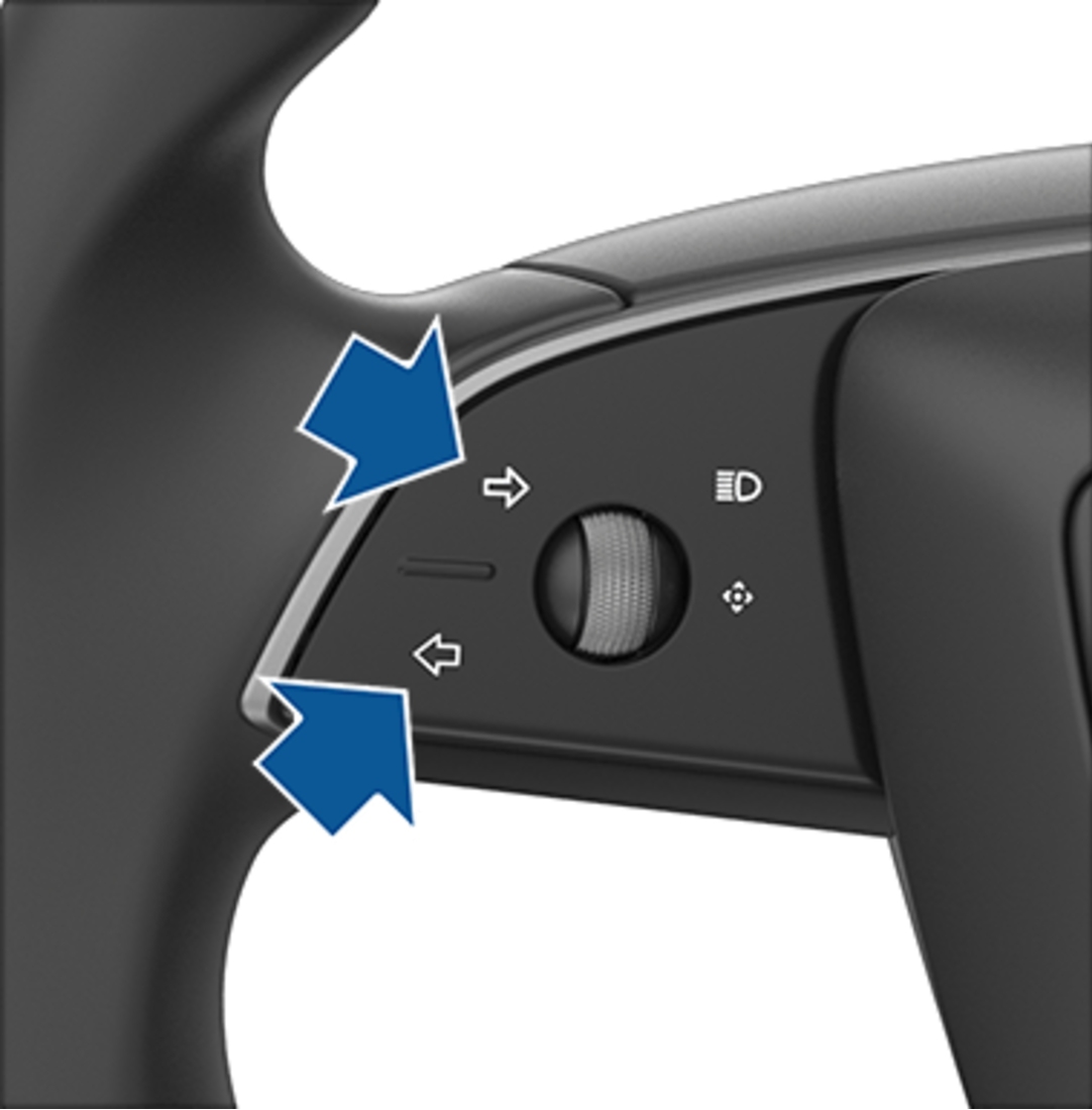 Boton de intermitentes Tesla