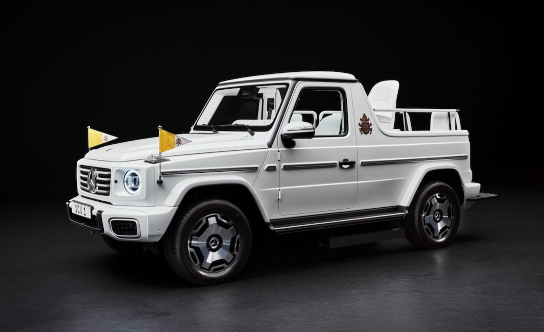 Papamóvil Mercedes Clase G Eléctrico