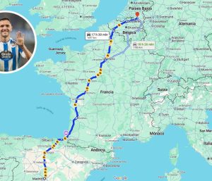 lucas perez trayecto coche