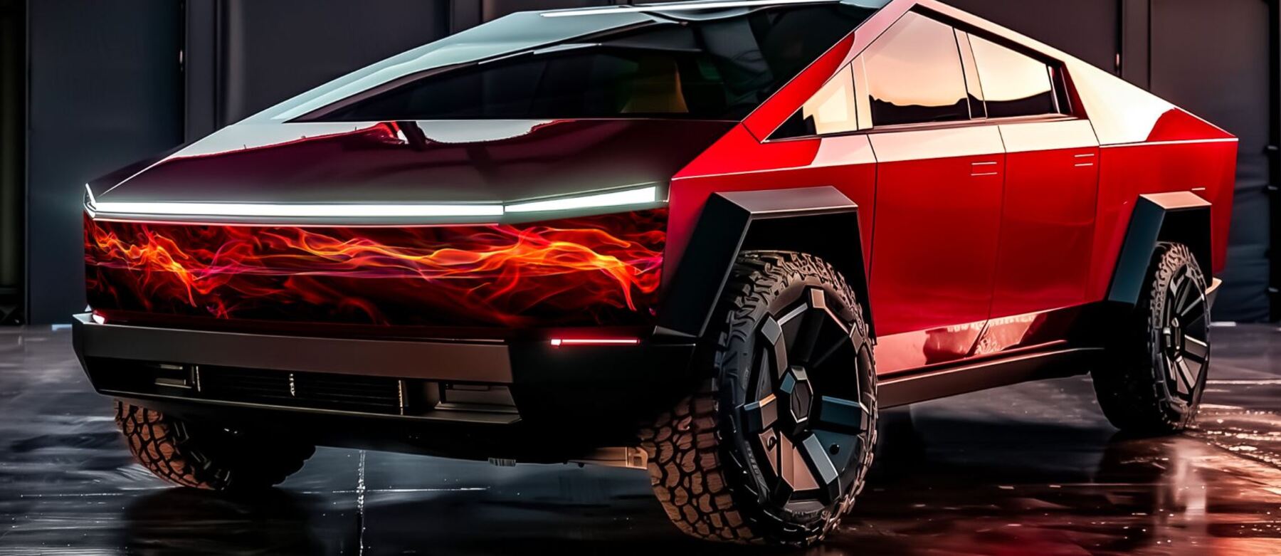 panel frontal led_cybertruck