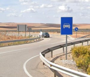 vía reservada automóviles