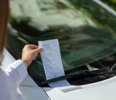 Multa coche aparcado