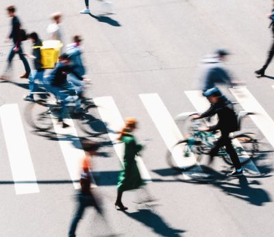 bicicletas paso de peatones