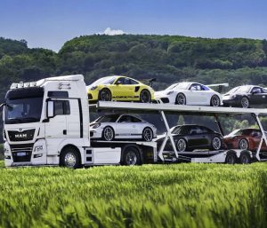 Subasta camión con Porsche