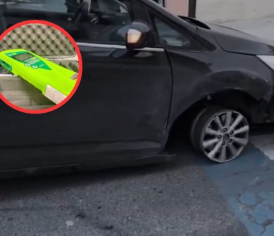 coche sin neumático Granada