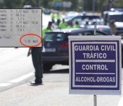 control alcoholemia drogas camionero