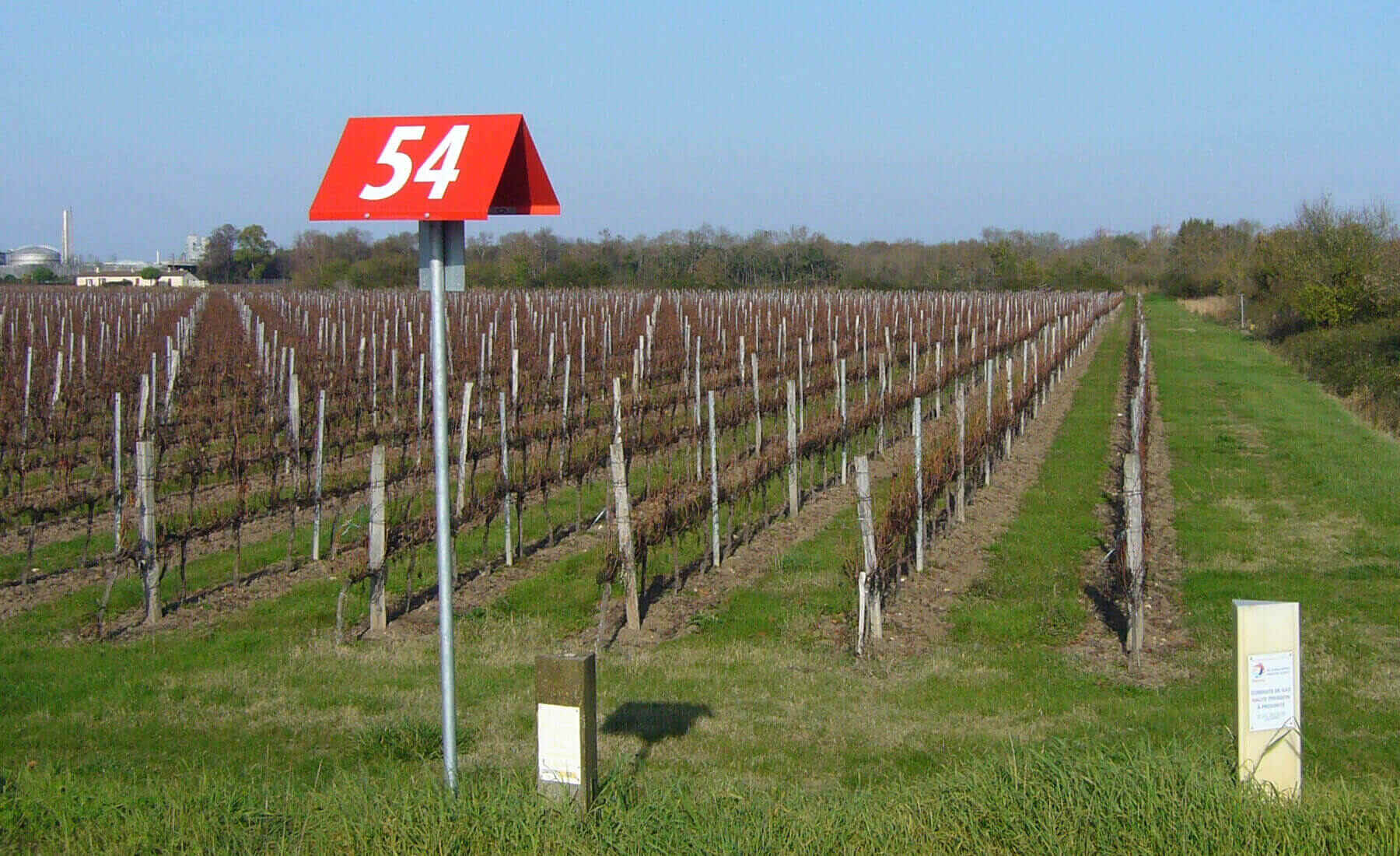 postes triangulo lateral carretera