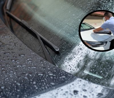 toalla microfibra coche gotas