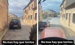 Un coche aparca así y no le deja espacio a este tractor para pasar: la venganza del agricultor es para enmarcarla