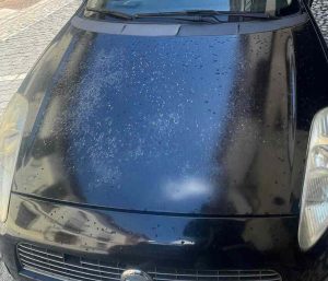 Carrocería coche dañada