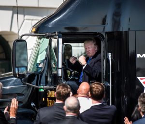 Donald Trump camionero
