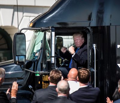 Donald Trump camionero