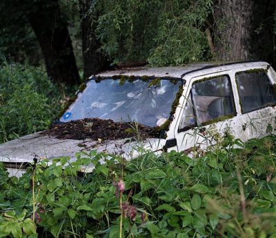 fiat panda abandonado