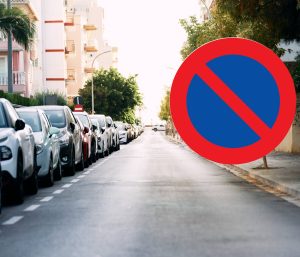 prohibido aparcar señal