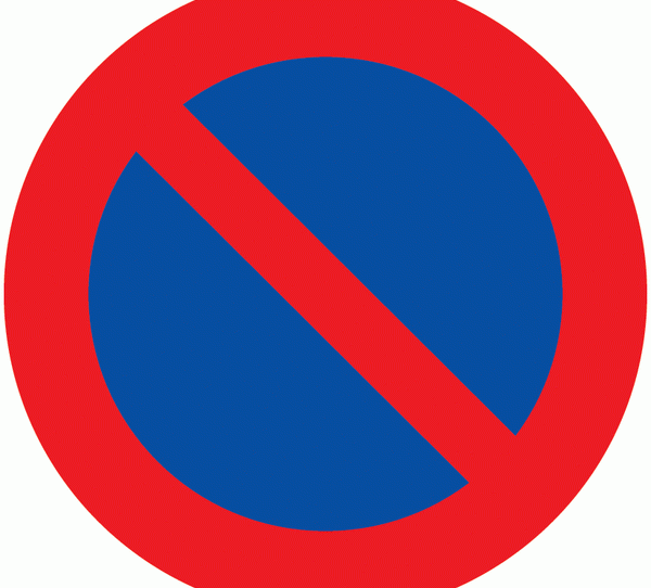 R-308. Estacionamiento prohibido