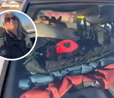 señora vive en coche