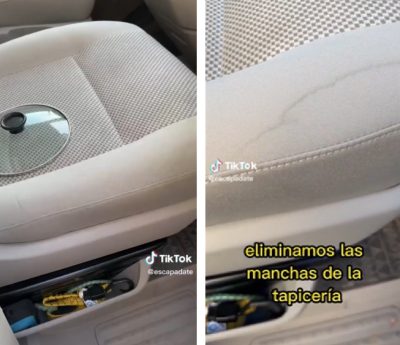 truco olla limpieza coche tapicería
