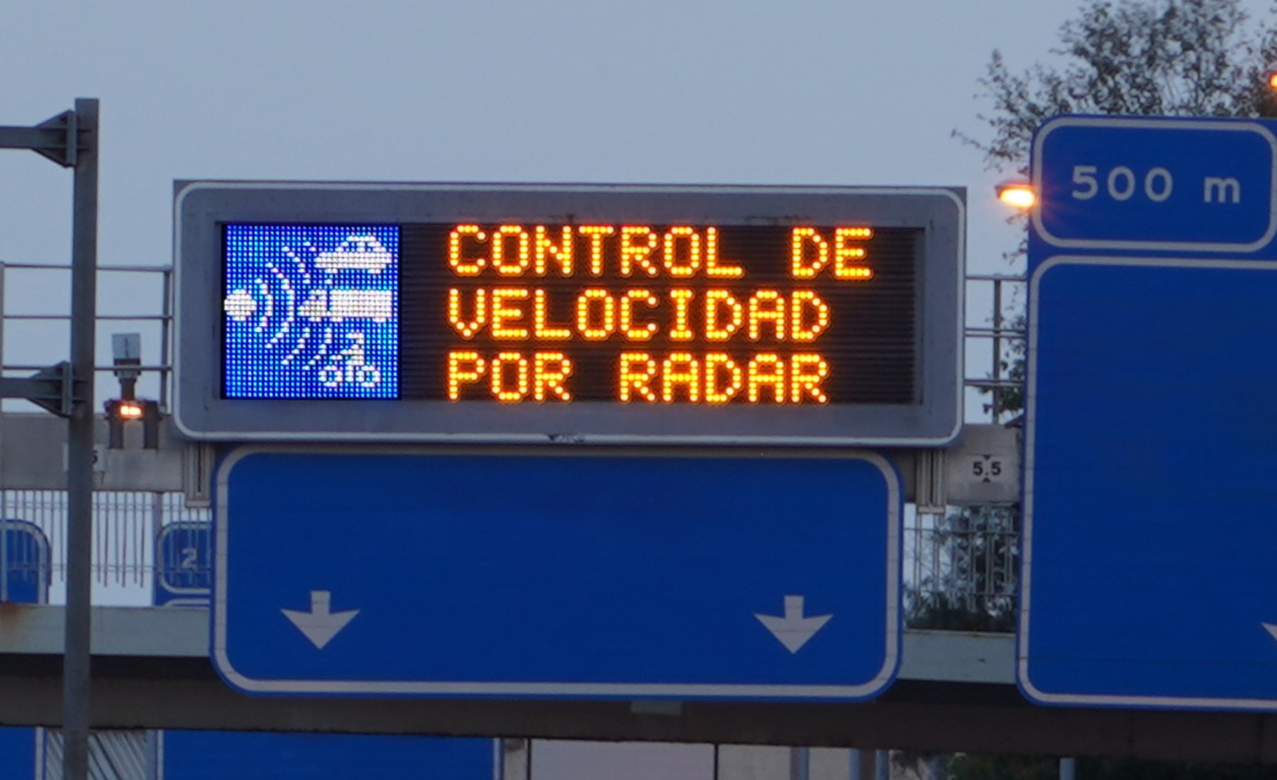 Control velocidad radar