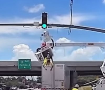 Trabajador semáforo accidente