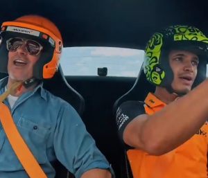 Brad Pitt y Lando Norris