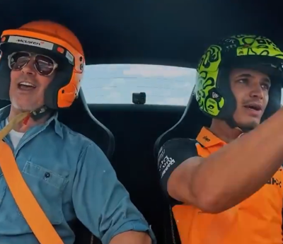 Brad Pitt y Lando Norris