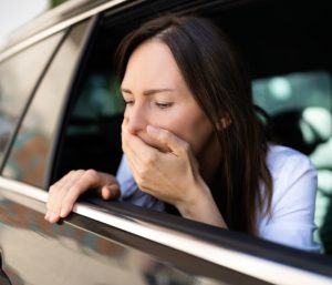 marearse en el coche