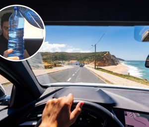 calor botella no dentro coche