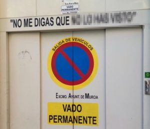 cartel vado permanente