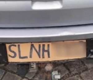 matricula pintada a mano alemania