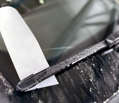 nota parabrisas coche