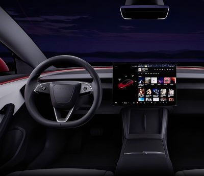 Interior Tesla luces ambiente