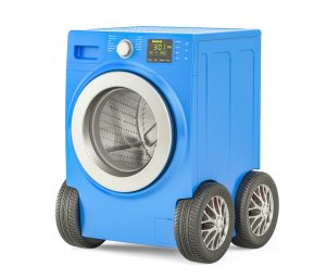 Lavadora con ruedas