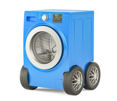 Lavadora con ruedas