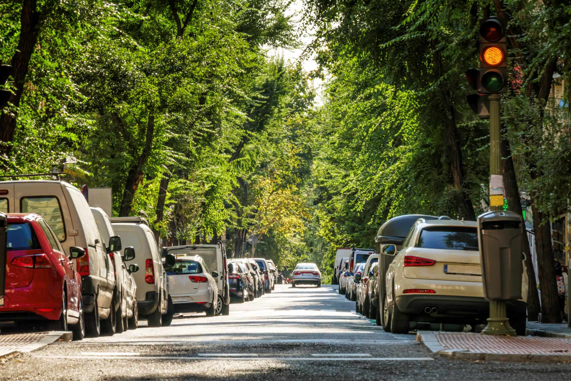 Madrid coches aparcados