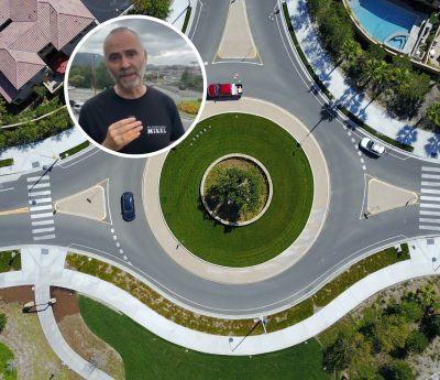 Profesor autoescuela rotonda