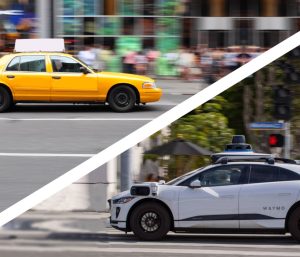 Taxis Nueva York vs. robotaxis