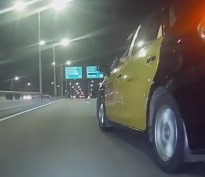 Taxista conducción temeraria