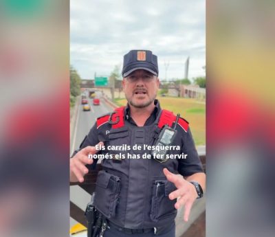 mossos d'esquadra carril derecho