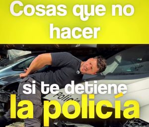 control policía conductor