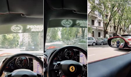ferrari policia milan polemica