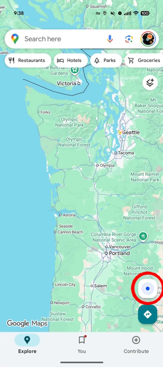 Brújula Google Maps