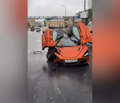 McLaren destrozado