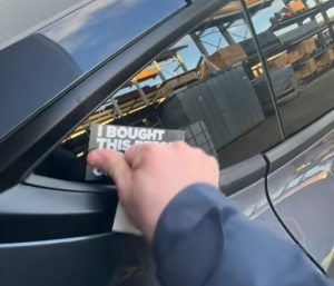 pegatina elon musk tesla